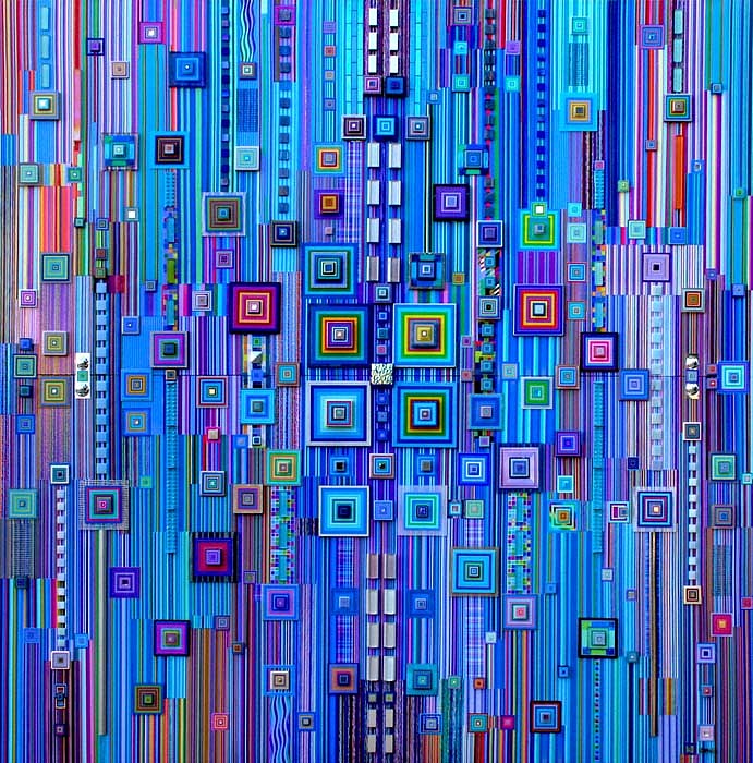 Robert Swedroe, Paragon in Blue, 2008
Original Mixed Media, 60 x 60 inches