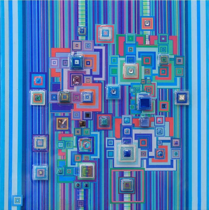 Robert Swedroe, Cyberite, 2010
Original Mixed Media, 12 x 12 inches