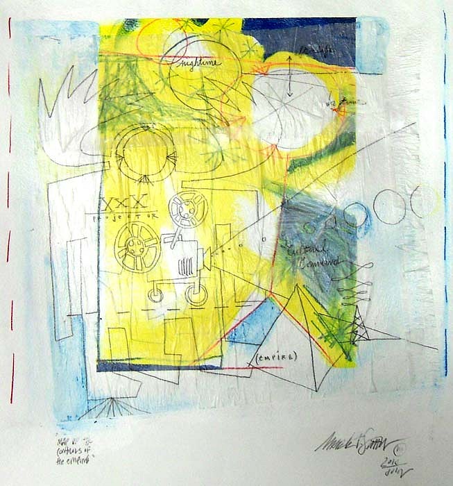 Mark T. Smith, Map of an Empire, 2010
Mixed Media on Paper, 23 1/2 x 18 inches