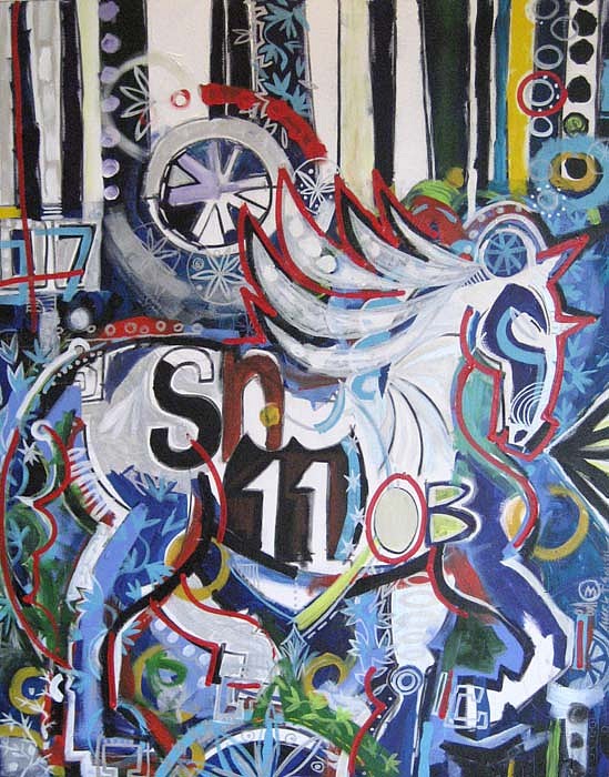 Mark T. Smith, Work Horse, 2008
Mixed Media on Canvas, 60 x 48 inches