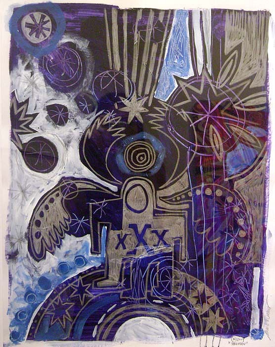 Mark T. Smith, Star Man, 2009
Mixed Media on Paper, 24 x 19 inches