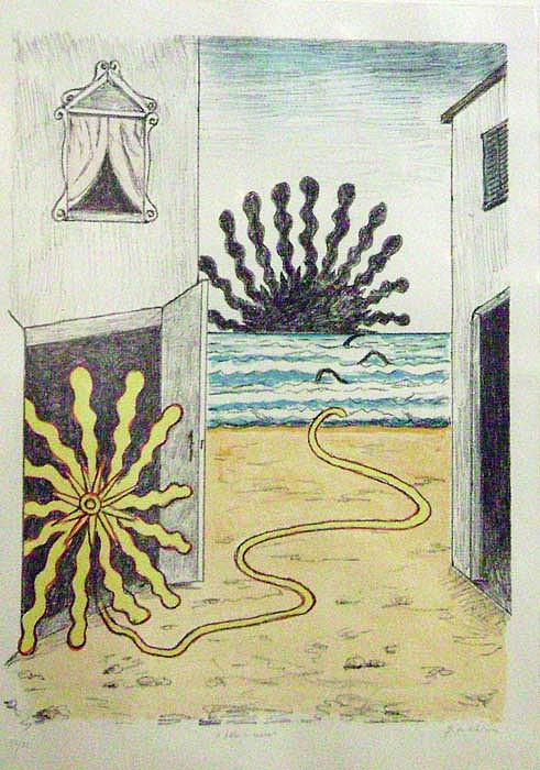 Giorgio De Chirico, Sole et Mare, 1969
Lithograph, 25 x 19 inches