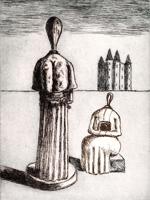 Giorgio De Chirico, Dualite, 1971
Etching, 15 x 11 inches
