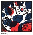 Wassily Kandinsky, Blue et Rouge
1968, Woodcut