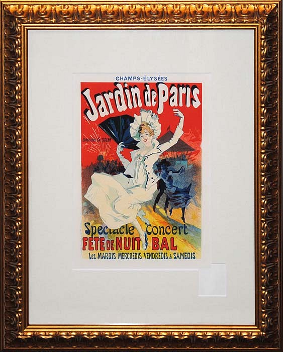 Jules Chéret, Jardin de Paris, 1897
Original Lithograph from "Maitres de l'Affiche" Series, 15 3/4 x 11 3/8 inches