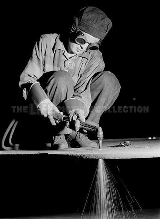 Margaret Bourke-White, Female Welder, 1942
Silver Gelatin Print, 20 x 16 inches