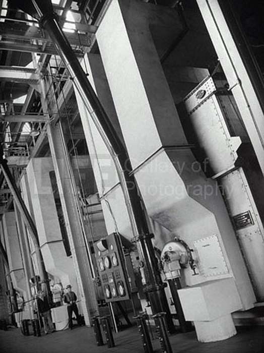 Margaret Bourke-White, Steam Boilers at the Industrial Rayon Corp Factory, 1939
Vintage Silver Gelatin Print, 13 1/4 x 10 inches