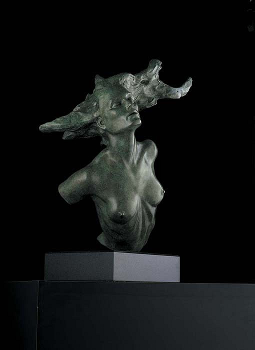 Frederick Hart, Chanson: Bust, 2004
Bronze Sculpture, 31 1/2 x 26 x 18 inches