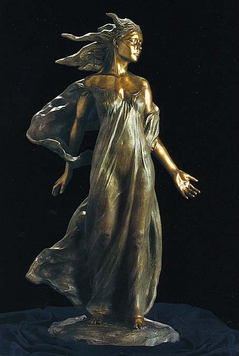 Frederick Hart, Daughters of Odessa Trilogy: Daughter (Three-Quarter Life Size), 1997
Bronze Sculpture, 49 1/2 x 31 x 21 inches