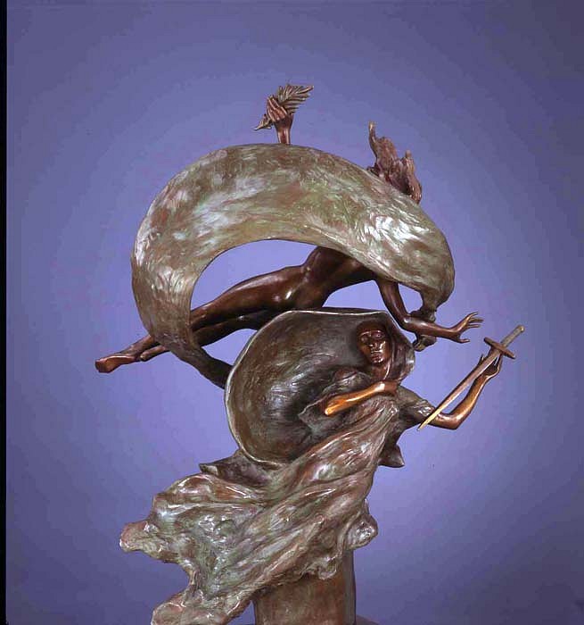 Frederick Hart, Liberty and Sacrifice, 1997
Bronze Sculpture, 36 1/2 x 30 x 22 inches