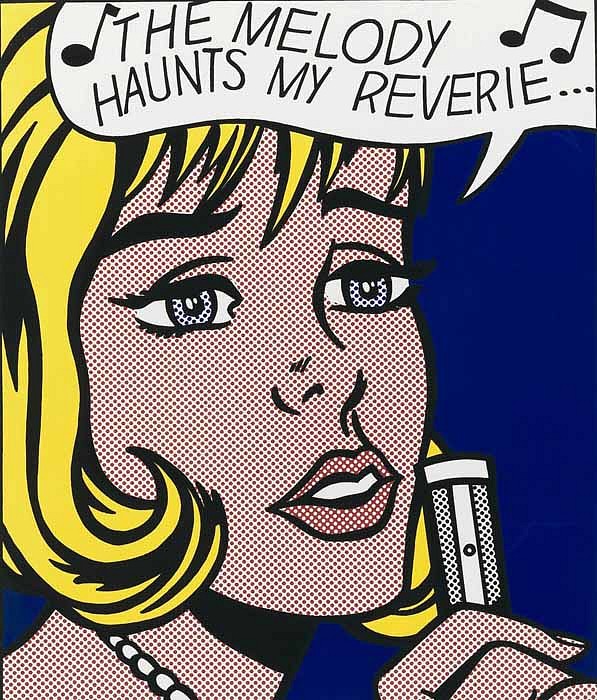 Roy Lichtenstein, Reverie (C. 38), 1965
Screenprint in Colors, 27 x 23 inches