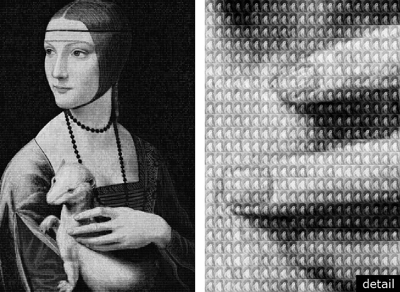 Alex G. Cao, ERMINE vs DAVINCI, 2011
Chromogenic Print with Dibond Plexiglass, 60 x 40 inches; 108 x 72 inches