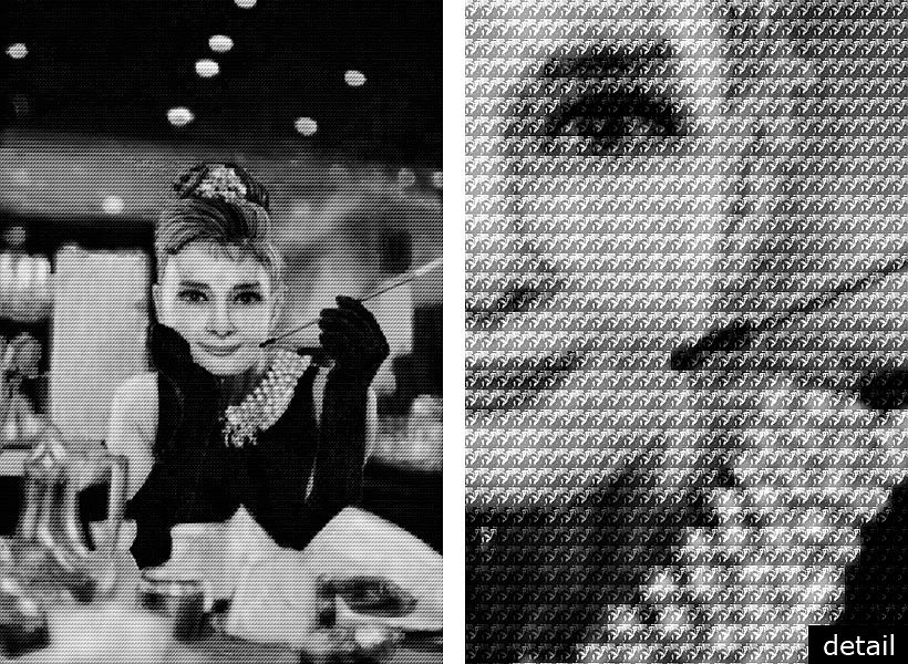 Alex G. Cao, HEPBURN vs DIETRICH, 2009
Chromogenic Print with Dibond Plexiglass, 60 x 40 inches; 108 x 72 inches