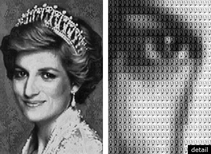 Alex G. Cao, PRINCESSDIANA vs PRINCESSGRACE, 2009
Chromogenic Print with Dibond Plexiglass, 108 x 72 inches