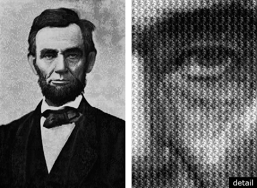 Alex G. Cao, LINCOLN vs OBAMA, 2009
Chromogenic Print with Dibond Plexiglass, 60 x 40 inches; 108 x 72 inches