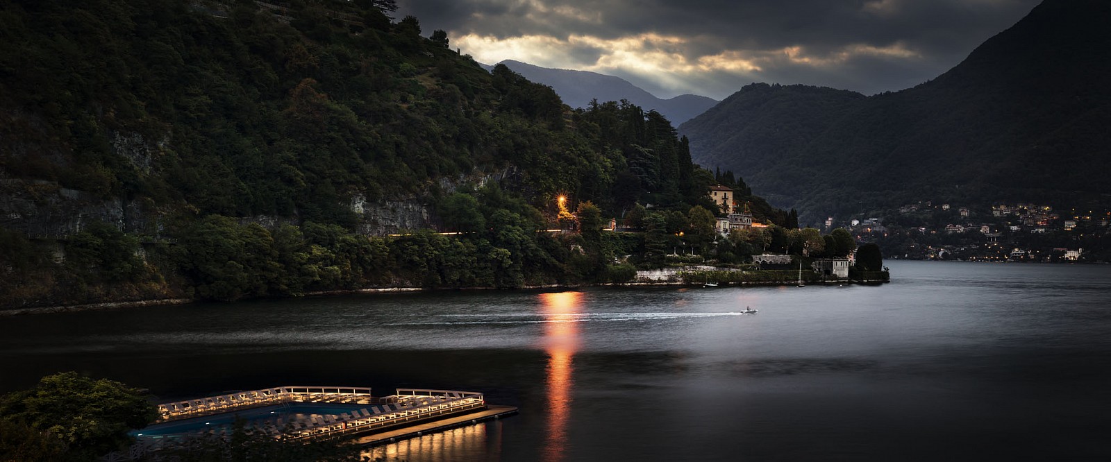 David Drebin, Lake Como Lights, 2012
Digital C Print, 20 x 48 inches; 30 x 72 inches; 40 x 96 inches