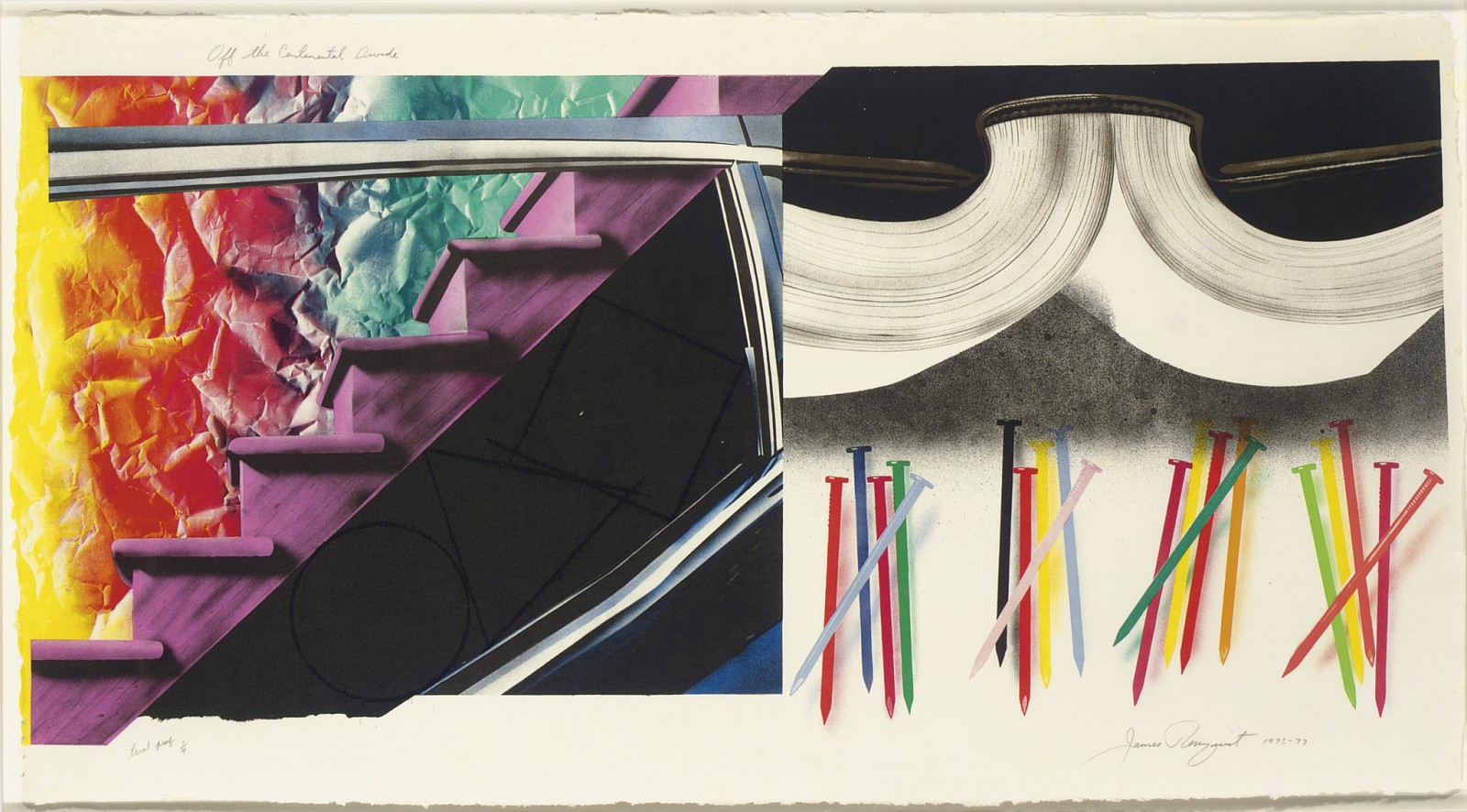 James Rosenquist, Off the Continental Divide, 1973
Lithograph, 42 x 78 inches