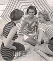 Nina Leen, Beach Fashions with Umbrella
1950, Vintage Silver Gelatin Print