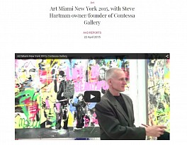 Press: Art Miami New York 2015, with Steve Hartman owner/founder of Contessa Gallery, May 22, 2015 - Guy-Vincent and George Kozmon