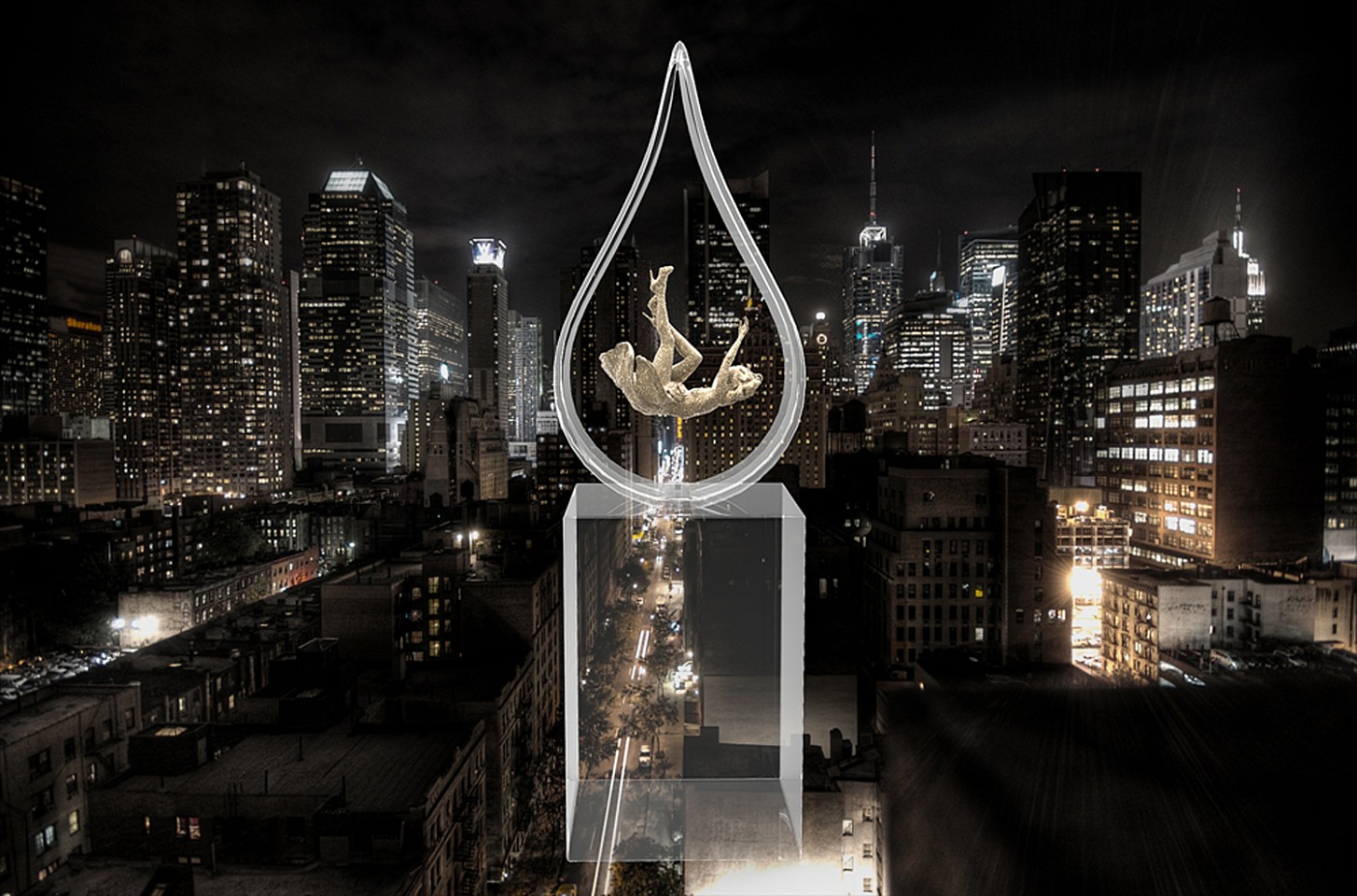 David Drebin, Teardrop, 2015
Photo Sculpture, 84 x 25 x 24 inches