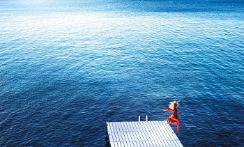 Work: David Drebin Jumping Into The Blue