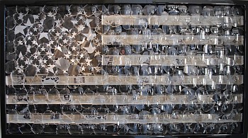 David Datuna -&nbsp;David Datuna Viewpoint of Millions: Black and White Banner