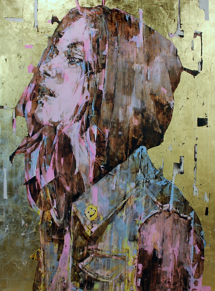 Marco Grassi, Supergolden Little Smile, 2017
Oil on Canvas and Gold Leaf, 73 x 55 inches
