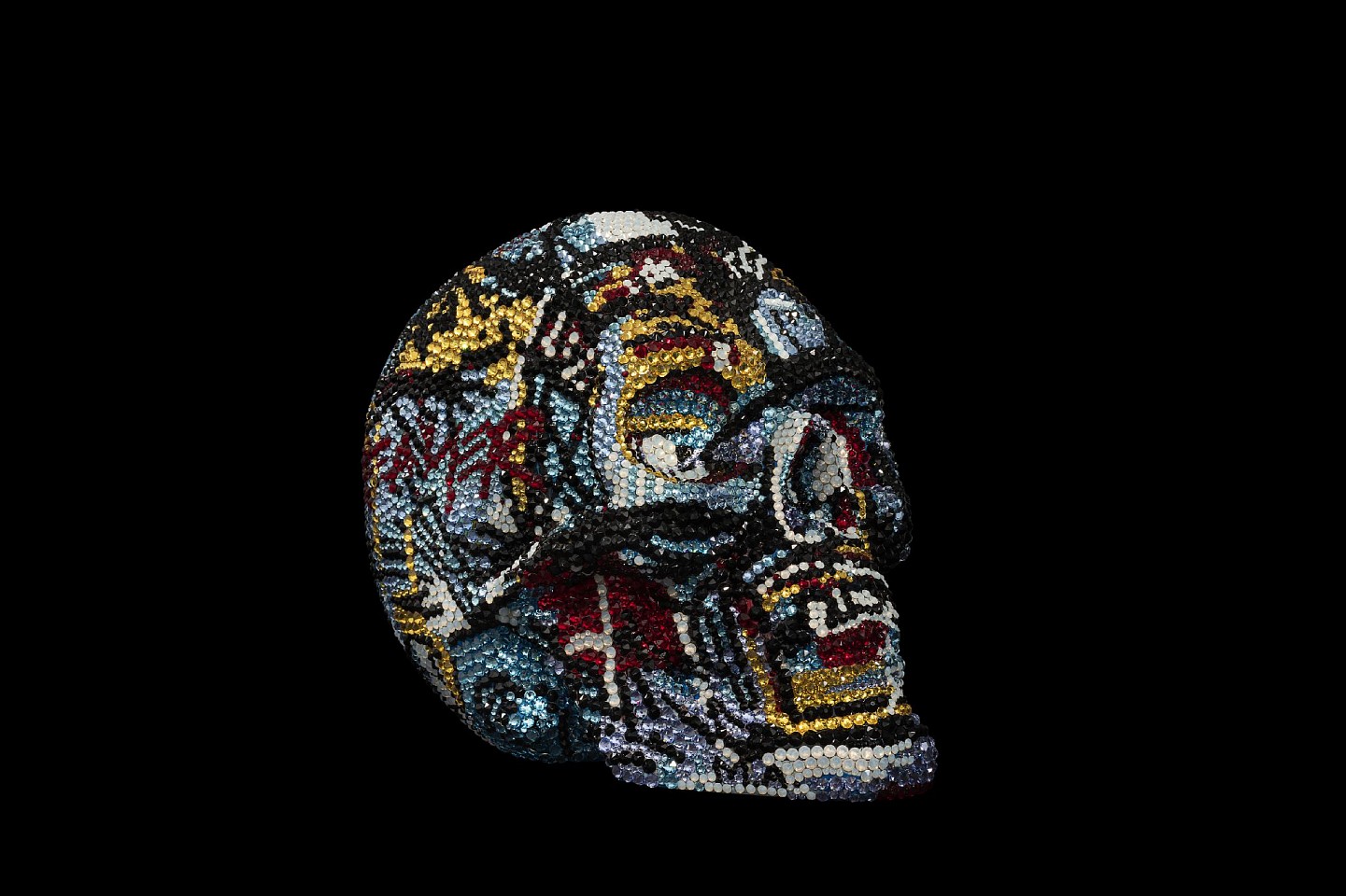 Metis  Atash, UNTITLED MASTERPIECE V FEAT, 2021
Fiberglass, Acrylic Paint, Swarovski Crystals