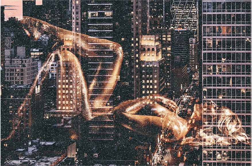 David Drebin, Golden Dream, 2021
Digital C Print with Diamond Dust, 39 x 59 in.