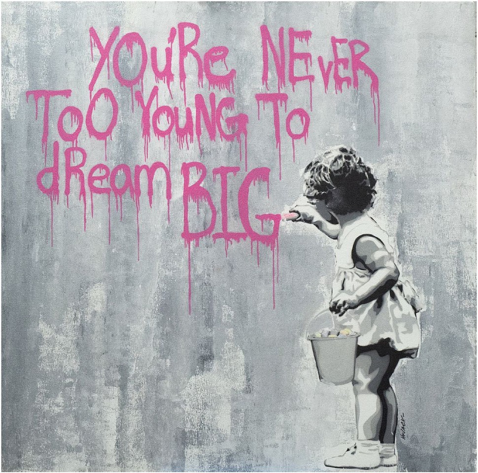 Hijack, You're Never too Young to Dream Big, 2014
Mixed Media on Canvas, 42 x 42 in.