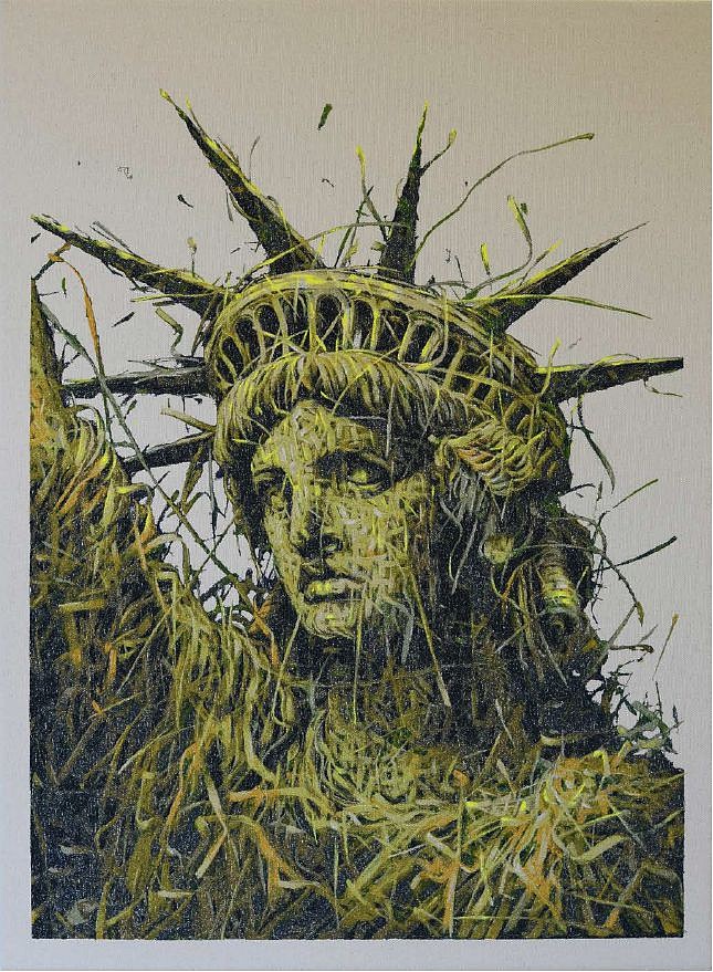 Alexi Torres, Liberty II, 2021
Thread on Canvas, 30 x 23 in.
