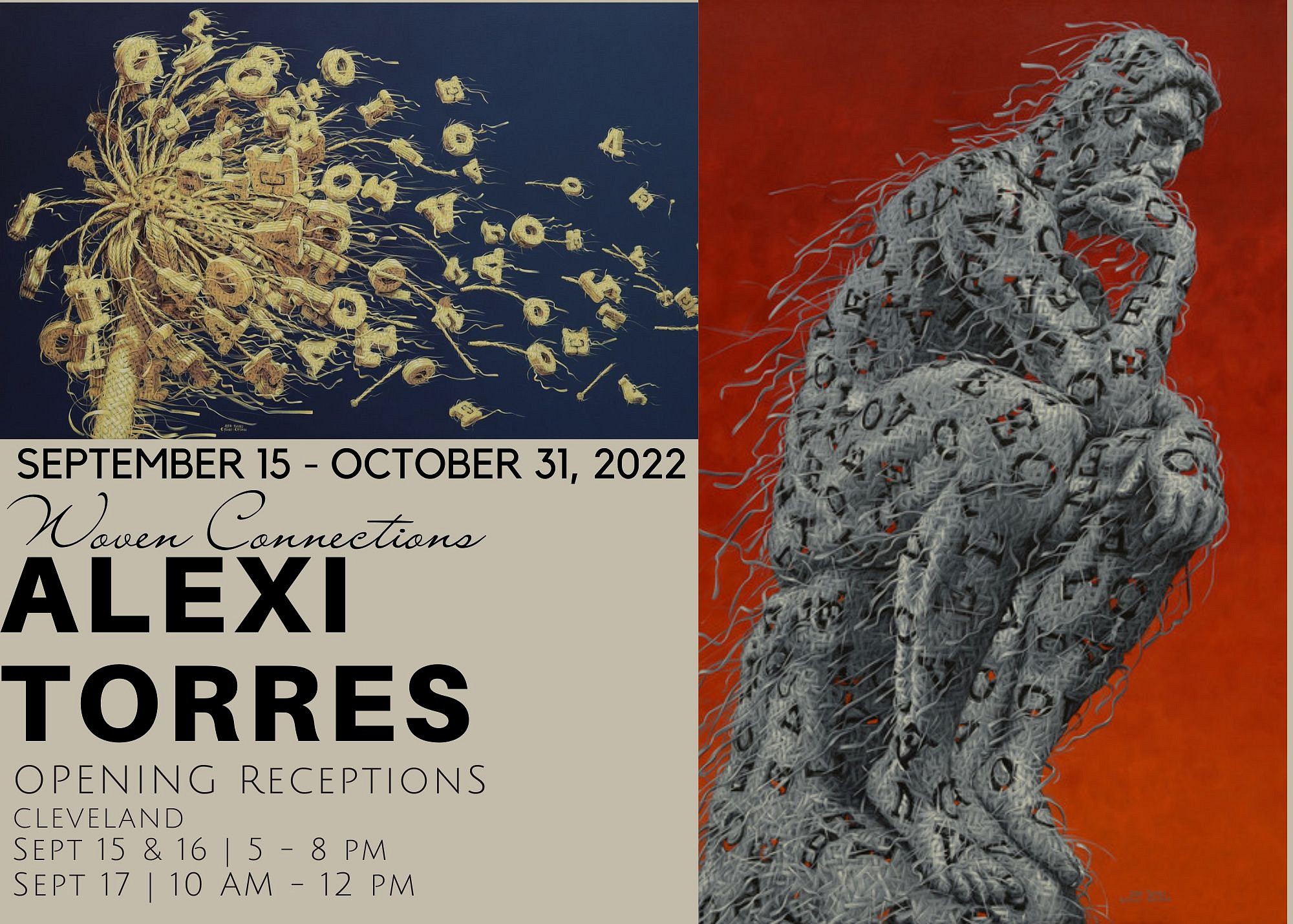 PRESS RELEASE: ALEXI TORRES: Woven Connections | SEPTEMBER 15 - OCTOBER 31, 2022, Sep 15 - Oct 31, 2022