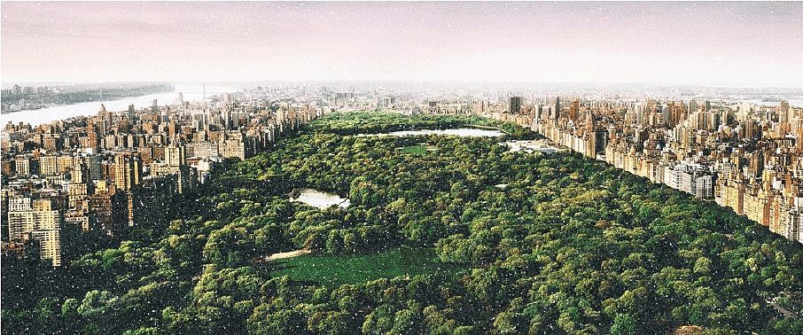 David Drebin, Dreams of Central Park, 2021
Digital C Print with Diamond Dust, 35 x 84 in.