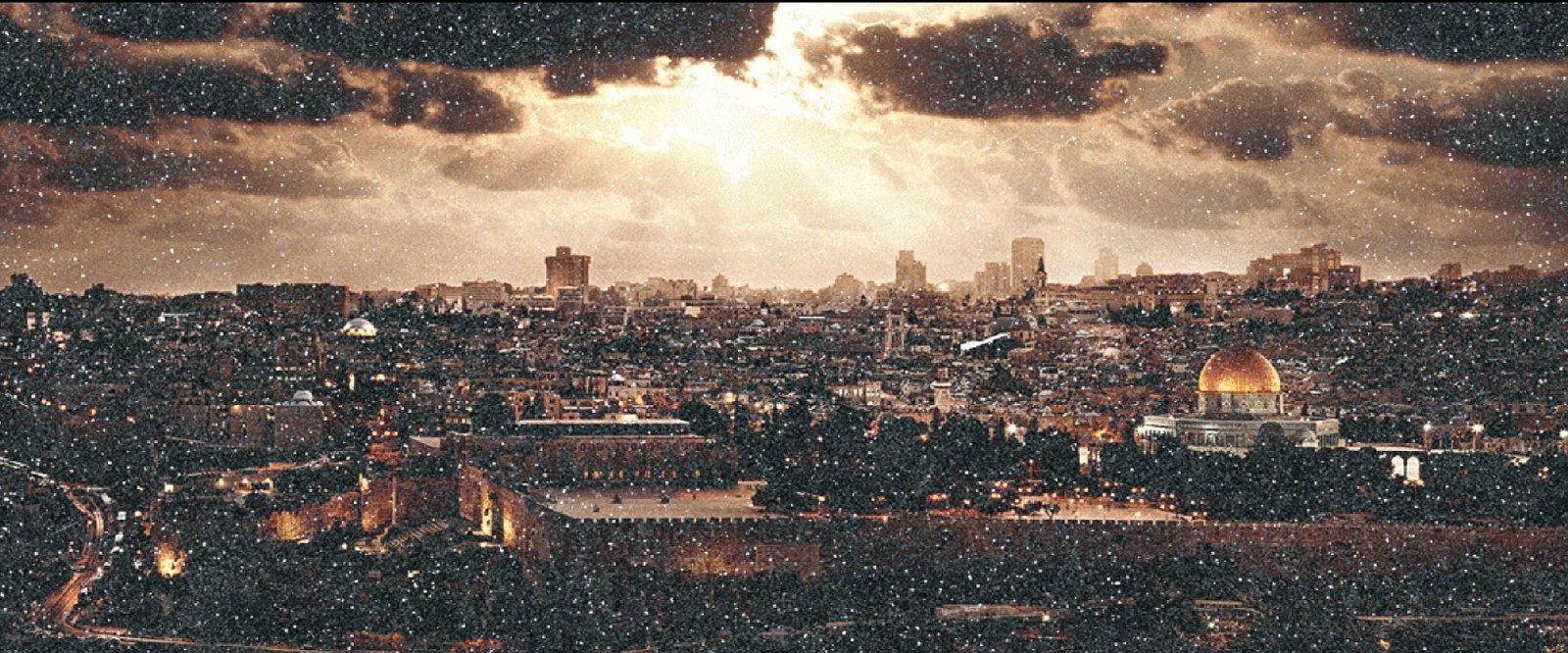David Drebin, Jerusalem, 2021
Digital C Print with Diamond Dust, 35 x 84 in.