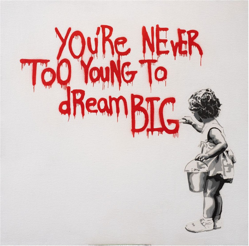 Hijack, You're Never too Young to Dream Big, 2022
Mixed Media on Canvas, 24 x 24 in.
