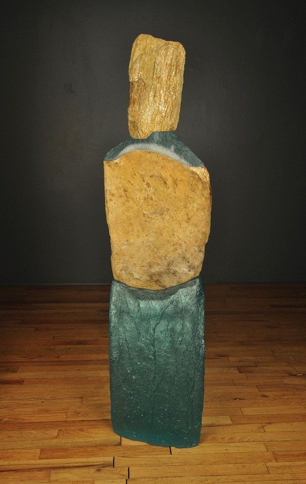 Thomas Scoon, Companion #4, 2021
Cast Glass and Granite Sculpture, 53 1/2 x 13 1/2 in.