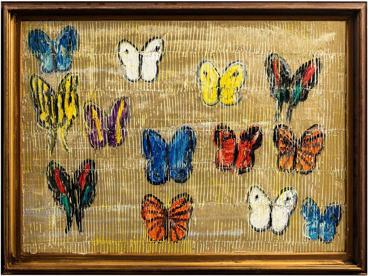 Hunt Slonem, Morning Cloak Day Moth, 2023
Oil on Wood, 23 1/2 x 32 1/4 in.