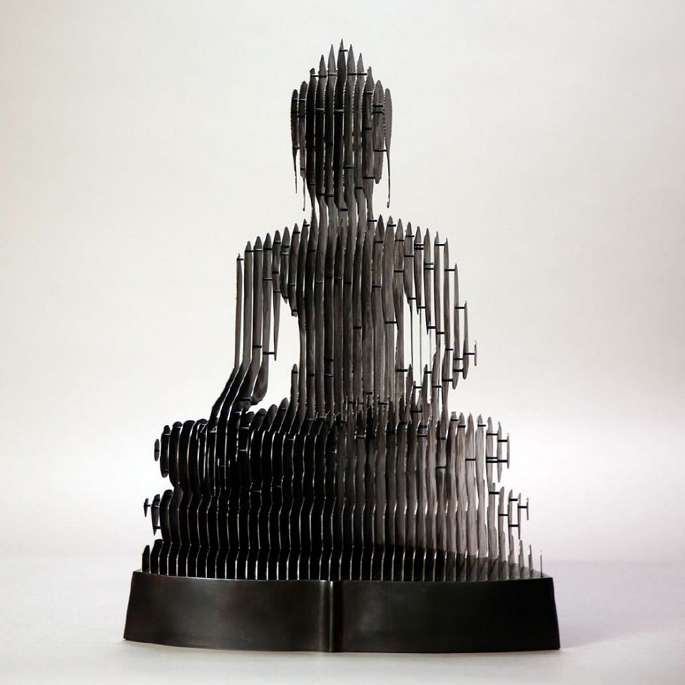 Julian Voss-Andreae, Small Black Buddha, 2021
Black Oxidized Stainless Steel (304 Grade), 19 x 14 x 8 in.