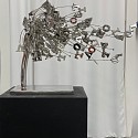 Alexi Torres, Love Is In The Air
2023, 316 Marine Grade Stainless Steel Sculpture