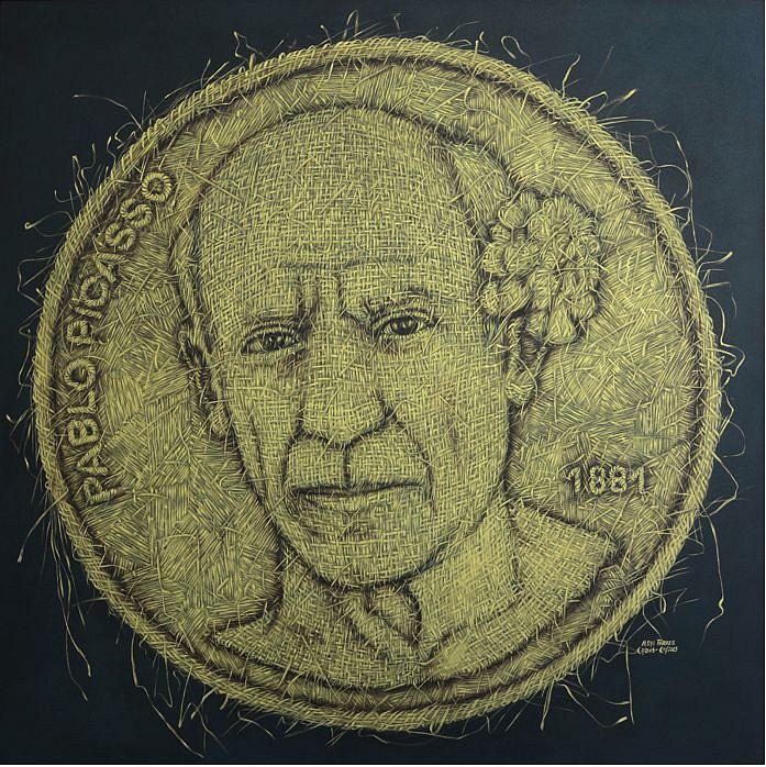 Alexi Torres, We Buy Gold - Pablo Picasso, 2013
Original Oil on Canvas, 60 x 60 in.