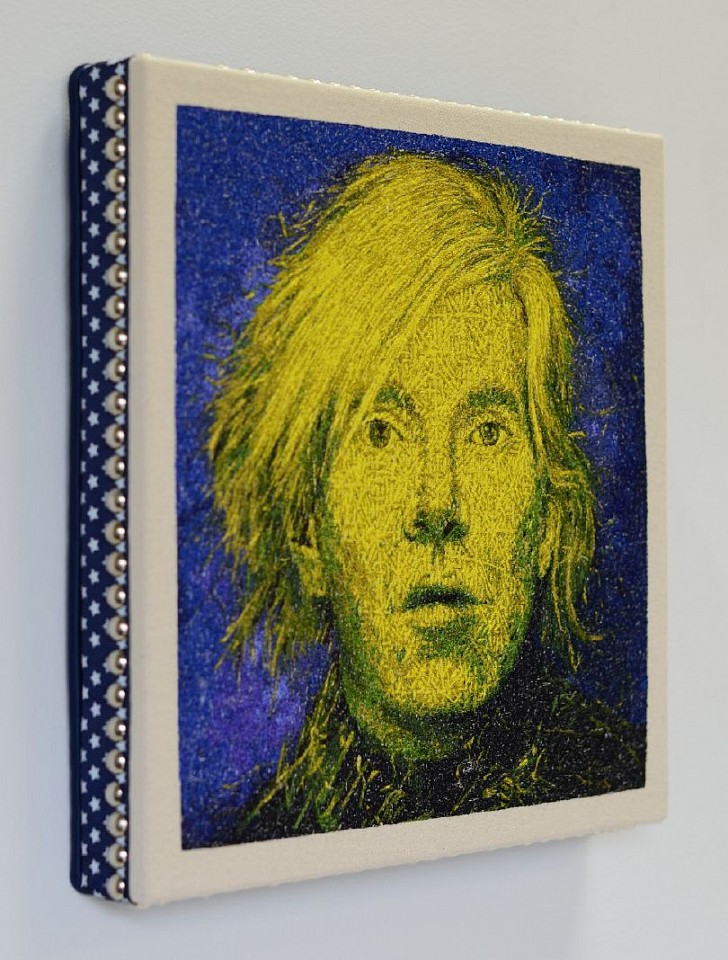 Alexi Torres, Yellow Warhol, 2021
Thread on Canvas, 12 x 12 in.