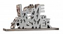 Mr. Brainwash, Love Is the Answer - Chrome Silver
2023, Polished 316 Marine Grade Stainless Steel Sculpture