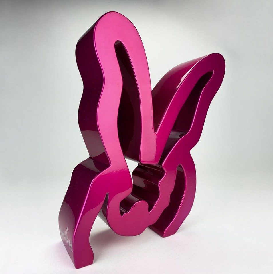 Hunt Slonem, Saturia, 2023
Powder Coated Aluminum Sculpture, 14 x 14 x 3 1/2 in.