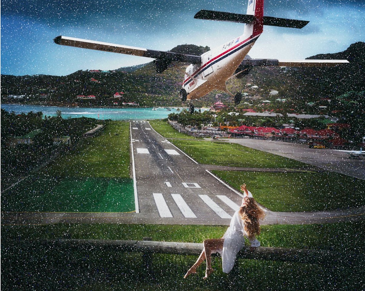 David Drebin, Risky Landing, 2022
Digital C Print with Diamond Dust, 39 x 49 in.