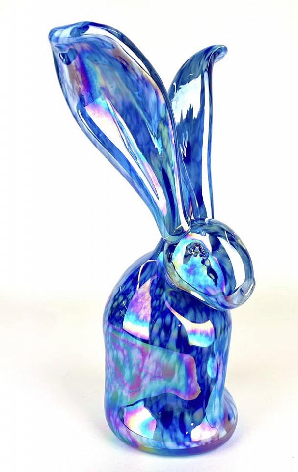 Hunt Slonem, Caeruleus IX, 2024
Blown Glass Sculpture, 10 1/2 x 6 x 5 in.