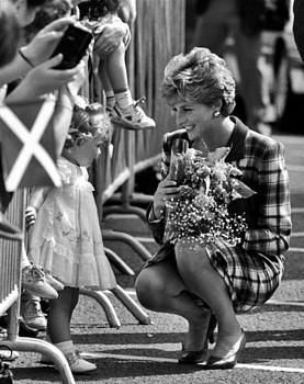 Search: Harry Benson, Princess Diana with Little Girl, 1992