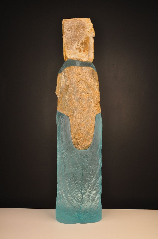 Thomas Scoon, Companion #1, 2025
Cast Glass and Granite Sculpture, 38 1/2 x 9 in.