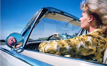 Lawrence Schiller -&nbsp;Lawrence Schiller Tippi Hedren drives with Alfred Hitchcock