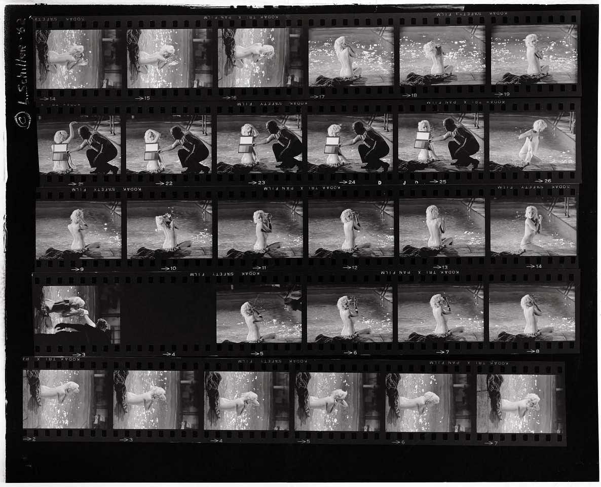 Lawrence Schiller, Contact Sheet, Marilyn Monroe, Let's Make Love, 1960
Archival Digital Pigment Print, 14 x 11 in.