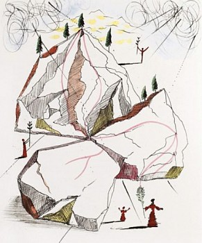 Salvador Dali - Salvador Dali Mao Tse Toung: Mountain of Peace